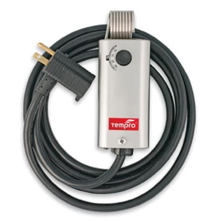 Tempro Line Voltage 35 To 95 Degree F 6 ft. SPST Thermostat TE316071